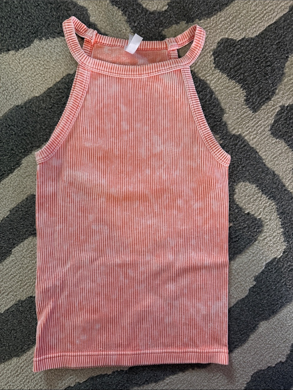 Zenana Outfitters Coral Ribbed Halter Tank Top